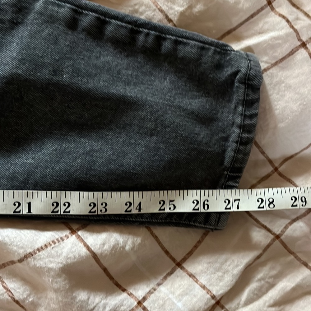 Old Navy O.G. Straight High Rise Washed-Black Button-fly Jeans size 6 - Picture 7 of 8